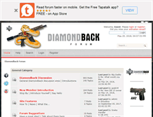 Tablet Screenshot of diamondbackforum.com